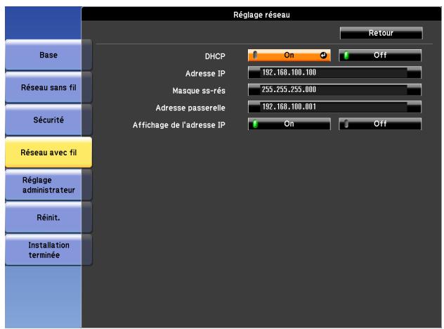 EPSON EB-G6450WU - Menu Sécurité - 5
