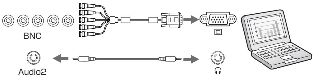 EPSON EB-G6450WU - Connexion d'un ordinateur - 3