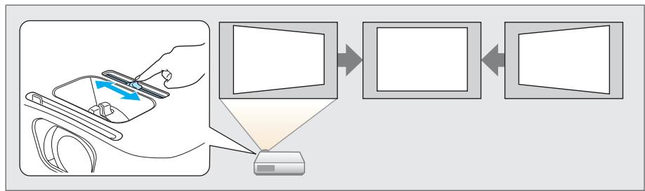 EPSON EB-X11 - Curseur pour le réglage du Keystone Horizontal (EB-X14/EB-W12/EB-X12/EB-S12/EB-X11 uniquement) - 1
