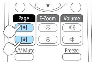 EPSON EB-X11 - Utilisation de la télécommande pour contrôler le pointeur de la souris (Souris Sans Fil) - 4