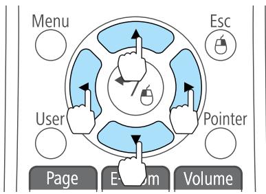EPSON EB-X11 - Déplacez le pointeur (↗). - 1