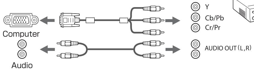 EPSON EB-X11 - Connexion de sources d'images - 3