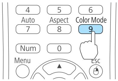 EPSON EB-X11 - Sélection de la qualité de projection (sélection du Mode couleurs) - 1