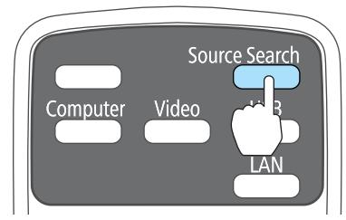 EPSON EB-X11 - Détection automatique des signaux d'entrée et modification de l'image projetée (Recherche de source) - 1
