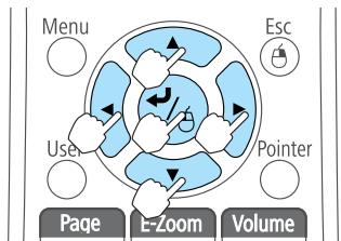 EPSON EB-X11 - Utilisation de la télécommande pour contrôler le pointeur de la souris (Souris Sans Fil) - 3