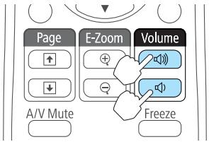 EPSON EB-X11 - Réglage du volume - 1