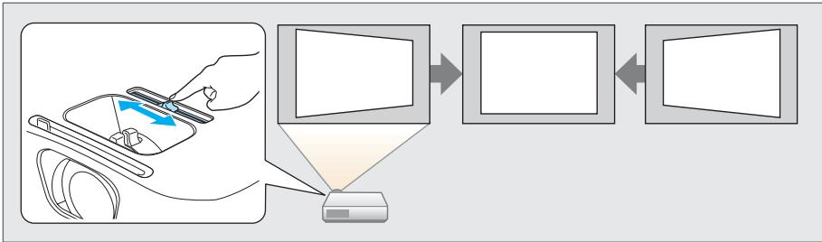 EPSON EB-X12 - Correction de la distorsion trapézoidale - 1