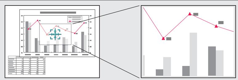 EPSON EB-X12 - Agrandissement d'une partie de l'image (e-zoom) - 1