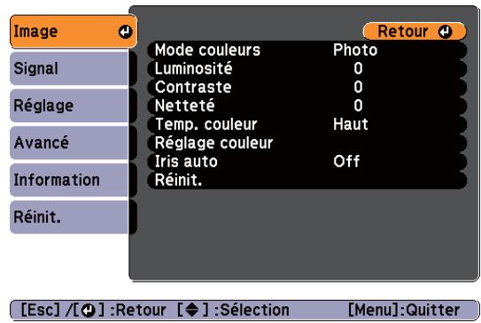 EPSON EB-X12 - Menu configuration - 2
