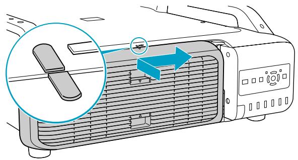 EPSON EB-Z10005NL - Replacez le couvercle de la lampe. - 1