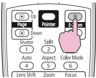 Up Page Pointer E-Box Down Shutter 1 Split 2 Auto 4 Aspect 5 Color Mode 6 Lens Shift Zoom Focus
