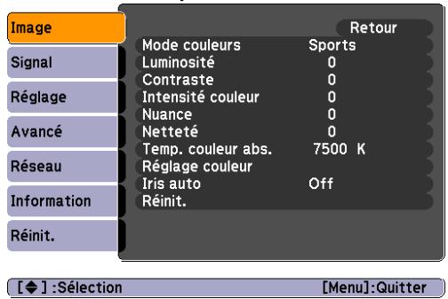 EPSON EB-Z8000WU - Menu Image - 2