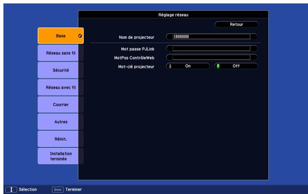 EPSON EB-Z8000WU - Menu Base - 1