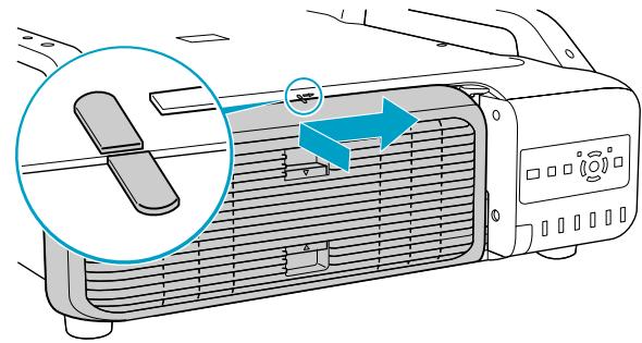 EPSON EB-Z8000WUNL - Replacez le couvercle de la lampe. - 1