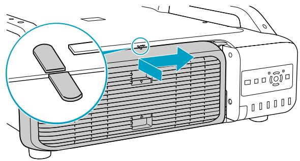 EPSON EB-Z8150NL - Replacez le couvercle de la lampe. - 1