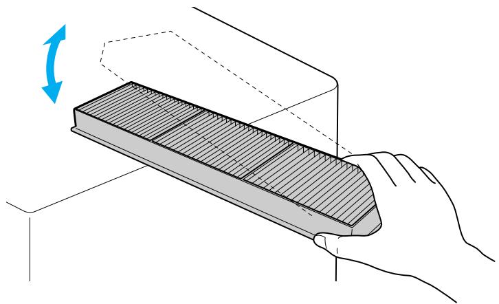 EPSON EB-Z8350W, EB-Z8450WU - Retirez le filtre à air. - 3