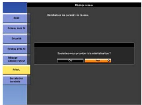 EPSON EB-Z8350W, EB-Z8450WU - Menu réinit. - 1