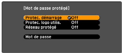 EPSON EB-Z8350W,  EB-Z8450WU - Pendant la projection, maintenez le bouton [freeze] enfoncé pendant environ cinq secondes. - 1