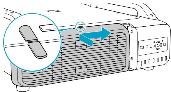 EPSON EB-Z8350W, EB-Z8450WU - Remplacez le couvercle de la lampe. - 1
