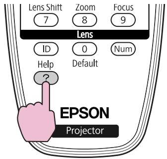 EPSON EB-Z8450WUNL - Appuyez sur le bouton [Help]. - 1