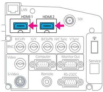 EPSON EB-Z8455WU - Connexion à un ordinateur - 10