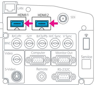 EPSON EB-Z8455WU - Connexion à un équipement vidéo - 15