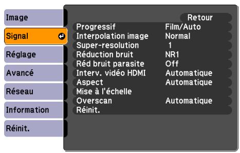 EPSON EB-Z8455WU - Menu de configuration - 6