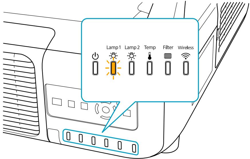 EPSON EB-Z8455WU - Périodicité de remplacement de la lampe - 2