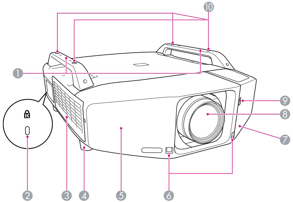 EPSON EB-Z8455WU - Avant/Dessus - 1
