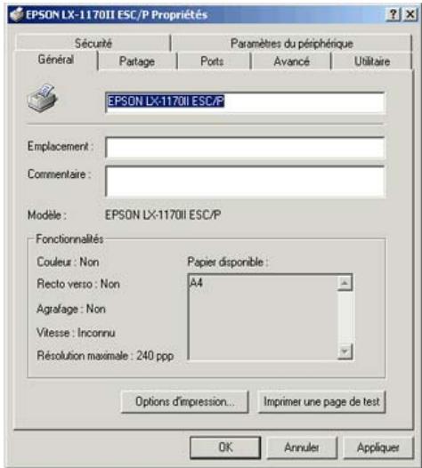 EPSON LX-300 II - Remarque : - 2
