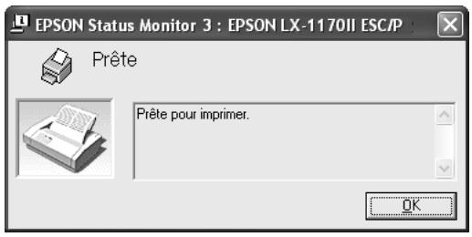 EPSON LX-300 II - Accès à EPSON status monitor 3 - 1