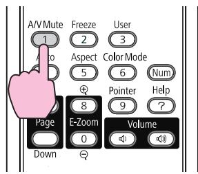 A/V Mute 1 Freeze 2 User 3 Aspect 5 Color Mode 6 Num Pointer 8 Help 9 ? Page E-Zoom Volume 0 Down Q