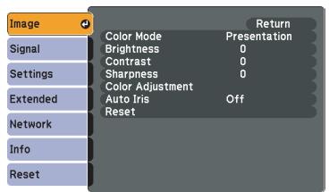 EPSON EB-450WI - Menu Configuration - 5