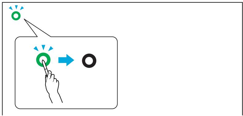 EPSON EB-450WI - Un point clignote en haut à gauche de l'écran. - 1