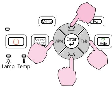 EPSON EB-450WI - Utilisation du panneau de configuration - 2