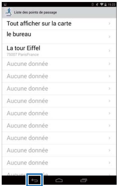 EPSON RUNSENSE SF-810 - Appuyez sur retour. - 1