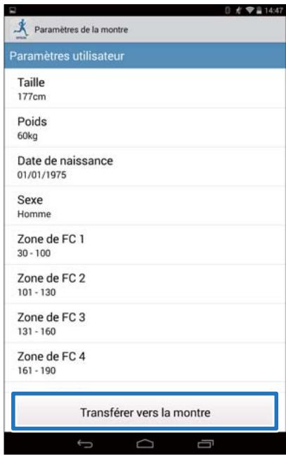 EPSON RUNSENSE SF-810 - Modifiez le paramètre, puis appuyez sur OK. - 3