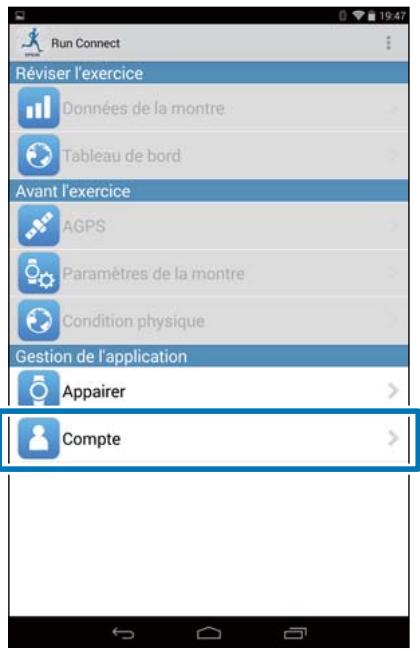EPSON RUNSENSE SF-810 - Configuration du compte - 2