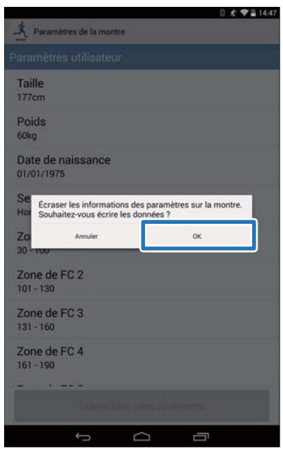 EPSON RUNSENSE SF-810 - Appuyez sur OK. - 1