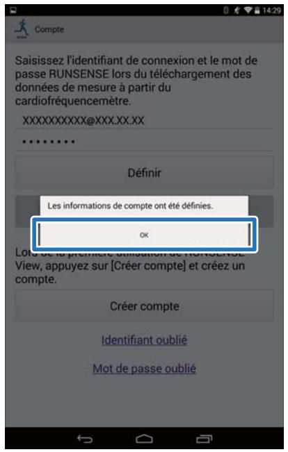 EPSON RUNSENSE SF-810 - Configuration du compte - 4