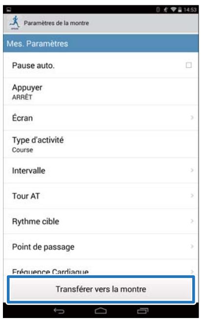 EPSON RUNSENSE SF-810 - Appuyez sur retour. - 9