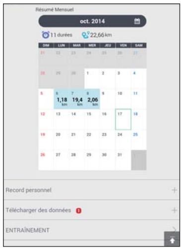 EPSON RUNSENSE SF-810 - Tableau de bord - 1