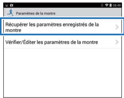 EPSON RUNSENSE SF-810 - Appuyez sur créer de nouveaux paramètres. - 8