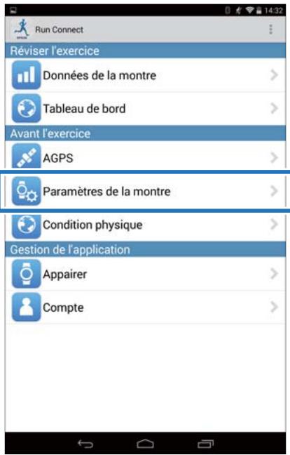 EPSON RUNSENSE SF-810 - Appuyez sur créer de nouveaux paramètres. - 7
