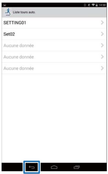 EPSON RUNSENSE SF-810 - Appuyez sur retour. - 1
