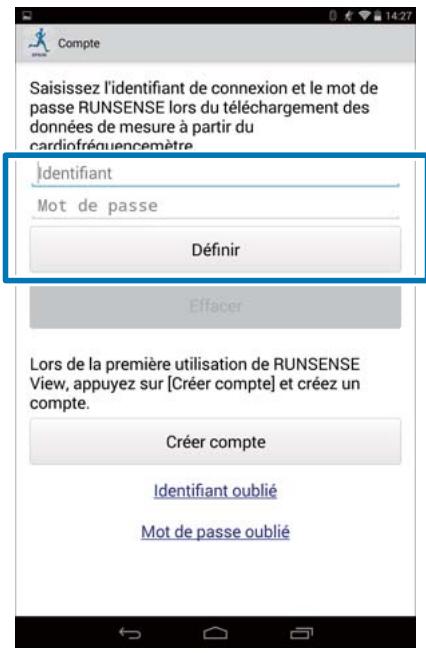 EPSON RUNSENSE SF-810 - Configuration du compte - 3