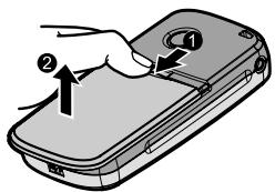 PANASONIC A210 - Retrait de la batterie - 1