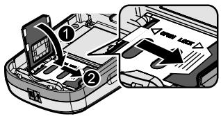 PANASONIC A210 - Insertion/retrait de la carte SIM - 3