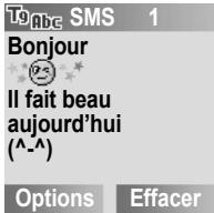 PANASONIC A210 - Menu principal > Messages > Créer nouveau - 1
