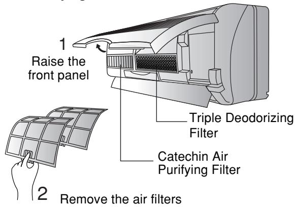 PANASONIC CS-E9CKP - ■ Cleaning the Front Panel - 2